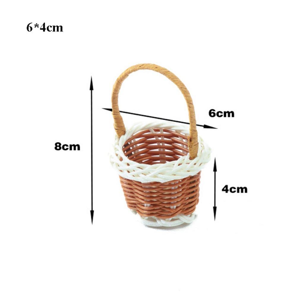 New Beautiful Handmade Flower Storage Basket Hand-Woven Round Shape Wicker Flower Basket Storage Baskets For Plant Home Wedding