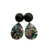 Natürliche Abalone Bucht Collage Symphonie Ohrringe Ohrringe Vintage Design Personalisierte Ohrringe