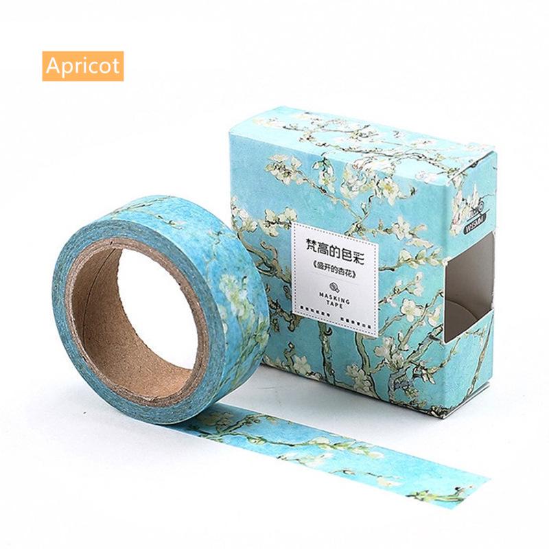 Van Goah Pintura Washi Tape Estrelado Noite Íris Damasco Fitas Adesivas Máscara Adesivos Deco A6186