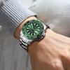 Nibosi Automatic Men'S Mechanical Watch Solid Steel Belt Multi-Function Luminous Waterproof