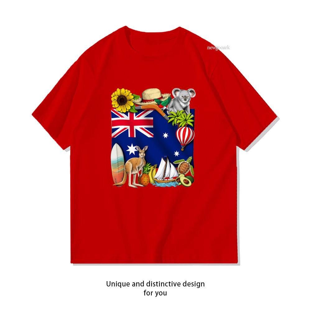 Australia Classic TShirt Women Unisex Casual Cotton Graphic T Shirts Creative Streetwear Classic Aesthetic Shortsleev