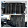 COBIVI Car Car Divider Curtains with Extendable Improves Air Conditioning Opens and Closes in the Thick Checkered 110cm Long x 160cm Privacy Emergency