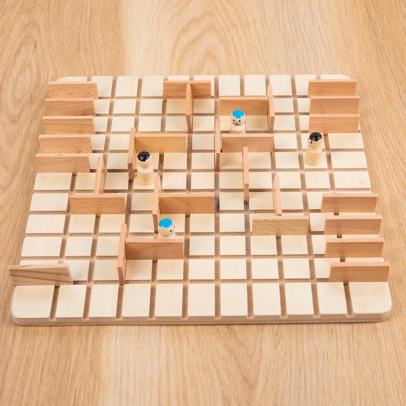 Wooden Two-Person Logic Puzzle Game for Kids: Brain-Boosting Toy