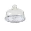 Lanche 8-inch Dessert Plate with Glass Dome and Tray
