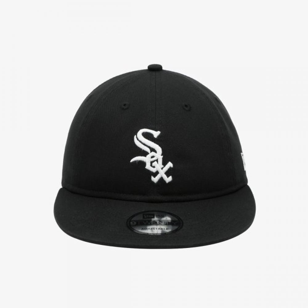 New Era Chicago White Sox Kappe mit langem Schirm, unstrukturiert, Schwarz 14881513