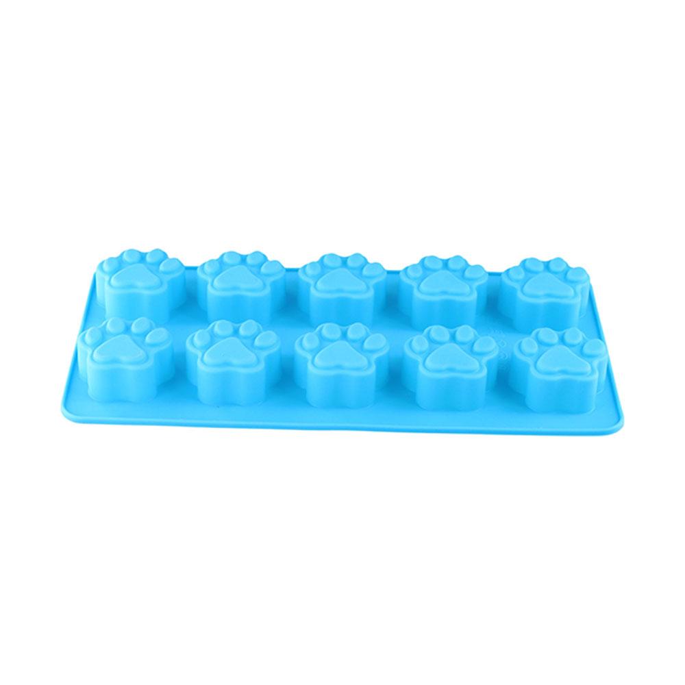 

Silicone Bone Ice Trays Easy Demoulding High Temperature Resistance Dog Paw Baking Moulds Rectangle DIY Candy Mold Cookies