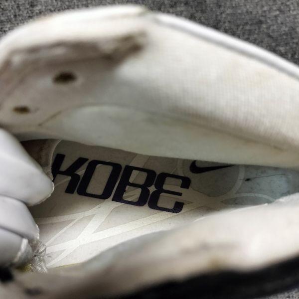 Nike Zoom Kobe 2 Lite buty skórzane za kostkę US8.5 26.5 biało-fioletowe(UŻYWANY)
