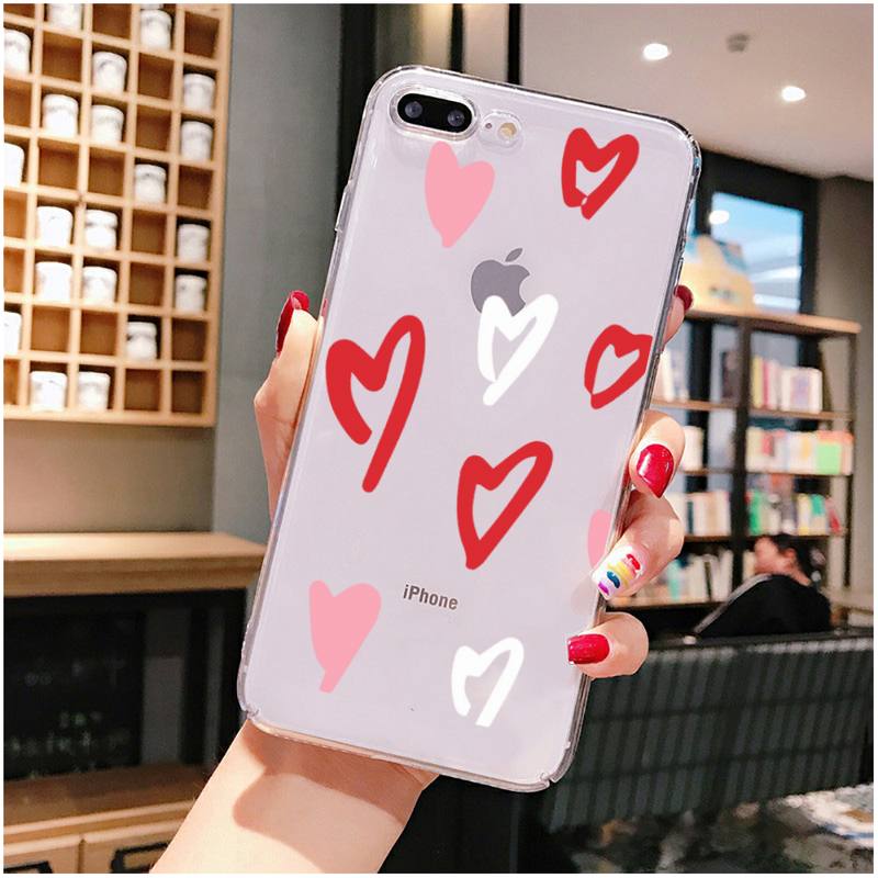 Husă pentru telefon Love Heart pentru iPhone 11 12 13 mini pro XS MAX 8 7 6 6S Plus X 5S SE 2020 XR