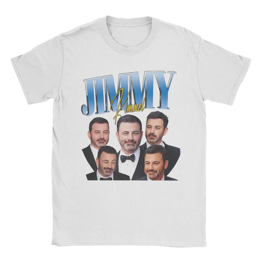 Men's Jimmy Kimmel T Shirt  100% Cotton Tops Amazing Short Sleeve Crew Neck Tees Plus Size T-Shirts