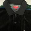 Supreme Multicolor 19AW Border Velvet Rugby Shirt tops L multicolorUsed