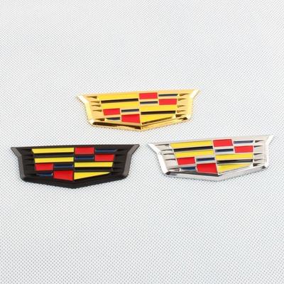 9.3cmx3.2cm Emblème de Coffre Arrière de Voiture Autocollant Latéral Décoration pour XT5 ATSL XTS SRX Étiquette Pilier C Badge en Alliage Métallique Fenêtre