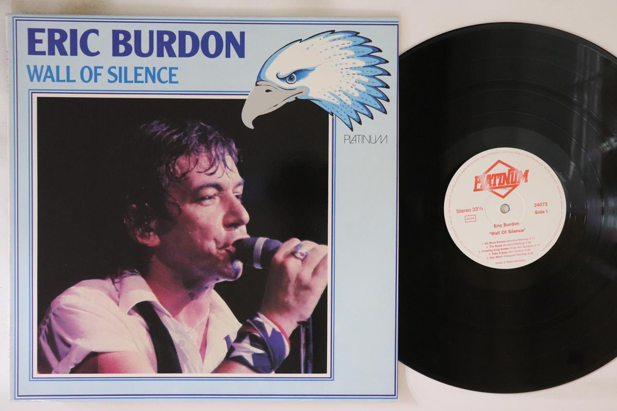 

LP Record ERIC BURDON Wall Of Silence 24072 PLATINUM 1985 UK Rock Used