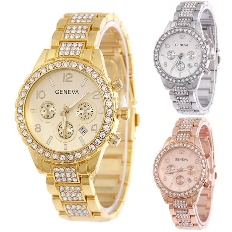 Elegant Alloy Band Men's Business Watch With Accents And Calendar Quartz Movement