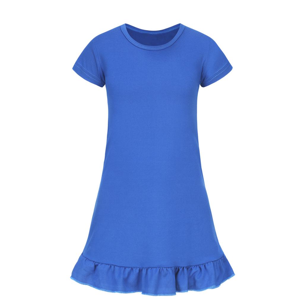 Vêtements de nuit confortables et respirants à manches courtes pour filles - Nuisettes quotidiennes pour filles