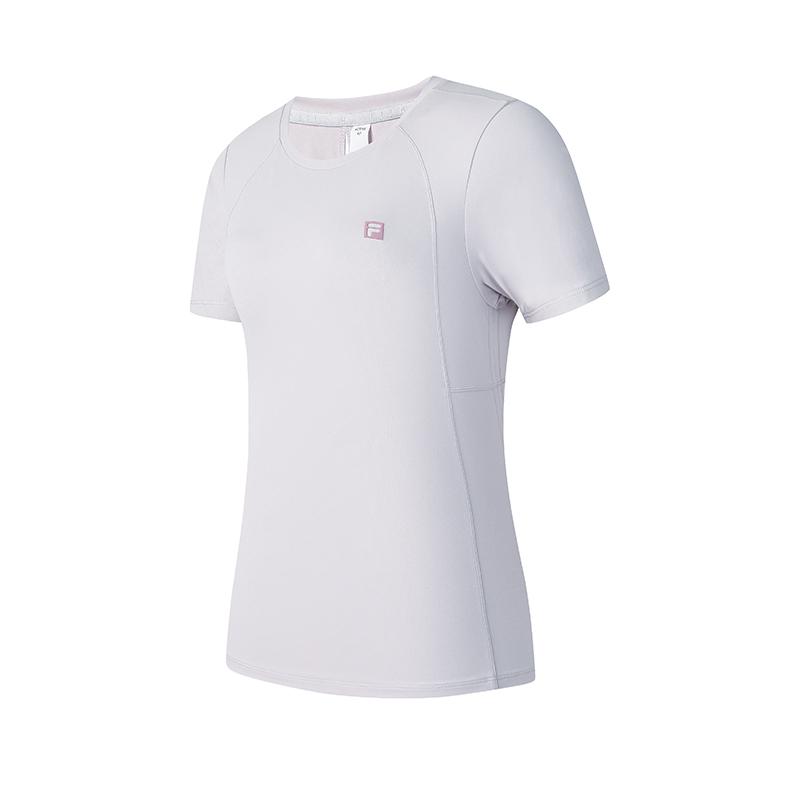 Fila Pullover Fitness Short Sleeve T-Shirt Women Tops Light-Purple A11W511104F-PU