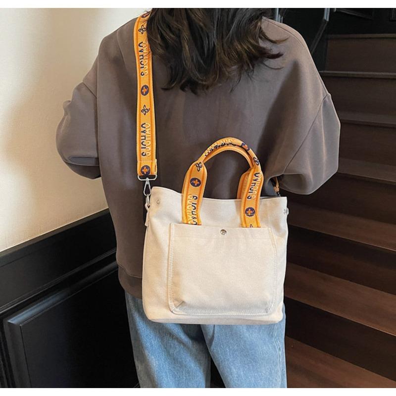 New Niche Contrasting Color Bag Women's Commuter Messenger Bag Fashion Casual Simple Temperament Tote Bag