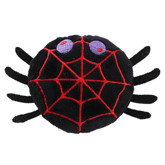 Scratch Resistant Cat Toy Halloween Pumpkin Catnip for Cats, Plush Bat Ghost Spider Kicker with Embroidered Bell, Durable Chewing Play Kittens, Stress