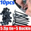 Multi-Purpose Nylon Zip Ties Car Engine Guards Underbody Panel Fastener Clip Screw Replacement Heavy Duty Self-locking Cable Tie