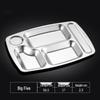 Stainless Steel Five-Compartment Divided Meal Plate