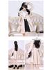 Women's Beige Fleece-Lined Trench Coat: British & Korean Style, Thickened, Long-Sleeved, Mid-Length, Autumn/Winter Warm & Stylish.