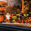 Stable Halloween Wooden Ornaments Happy Sign with Pumpkin Ghost And Bat Elements for Tiered Tray Decor Table Autumn Holiday Home Party Decorations