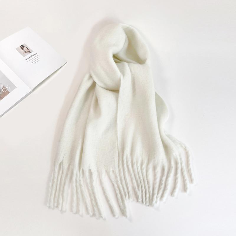 Solid Color Scarf Women's Winter New Imitation Cashmere Scarf Multi-color Warm Scarf Long Shawl