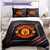 Manchester United Vzorovaný 3dílný povlakový set na peřinu a polštáře Měkký Šetrný k pokožce Omyvatelný Povlak na peřinu a povlaky na polštáře Celoroční Ložnice