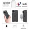 For iPhone 15 Case Shockproof TPU+PC Phone Back Cover with Metal Lens Kickstand