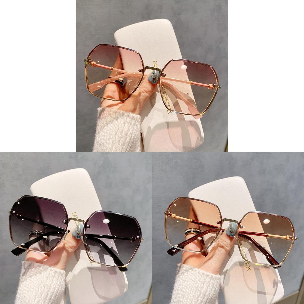 Fashion Round Female Sunglasses With Uv400 Protection For Summer Travel