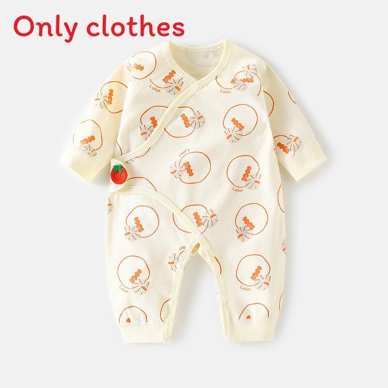 Baby Romper With Pure Cotton Long Sleeve Design For Newborns And Toddlers