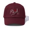 pc DOG HEART Print Baseball Cap for AdultsMinimalist Retro Style Casual Soft Adjustable Dad HatPerfect As Gift