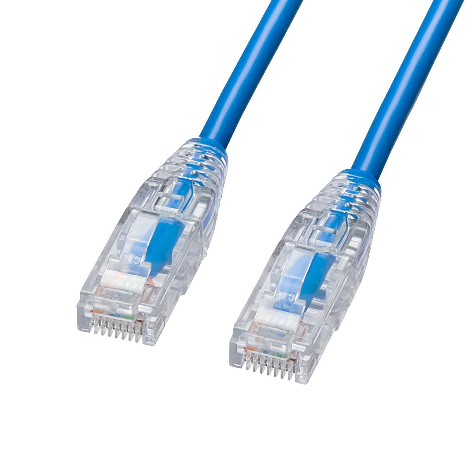 

Sanwa Supply LAN Cable CAT6A Easy Wiring Soft Slim Material RJ45 Connector Blue (20m) KB-SL6AYS-20BL синій