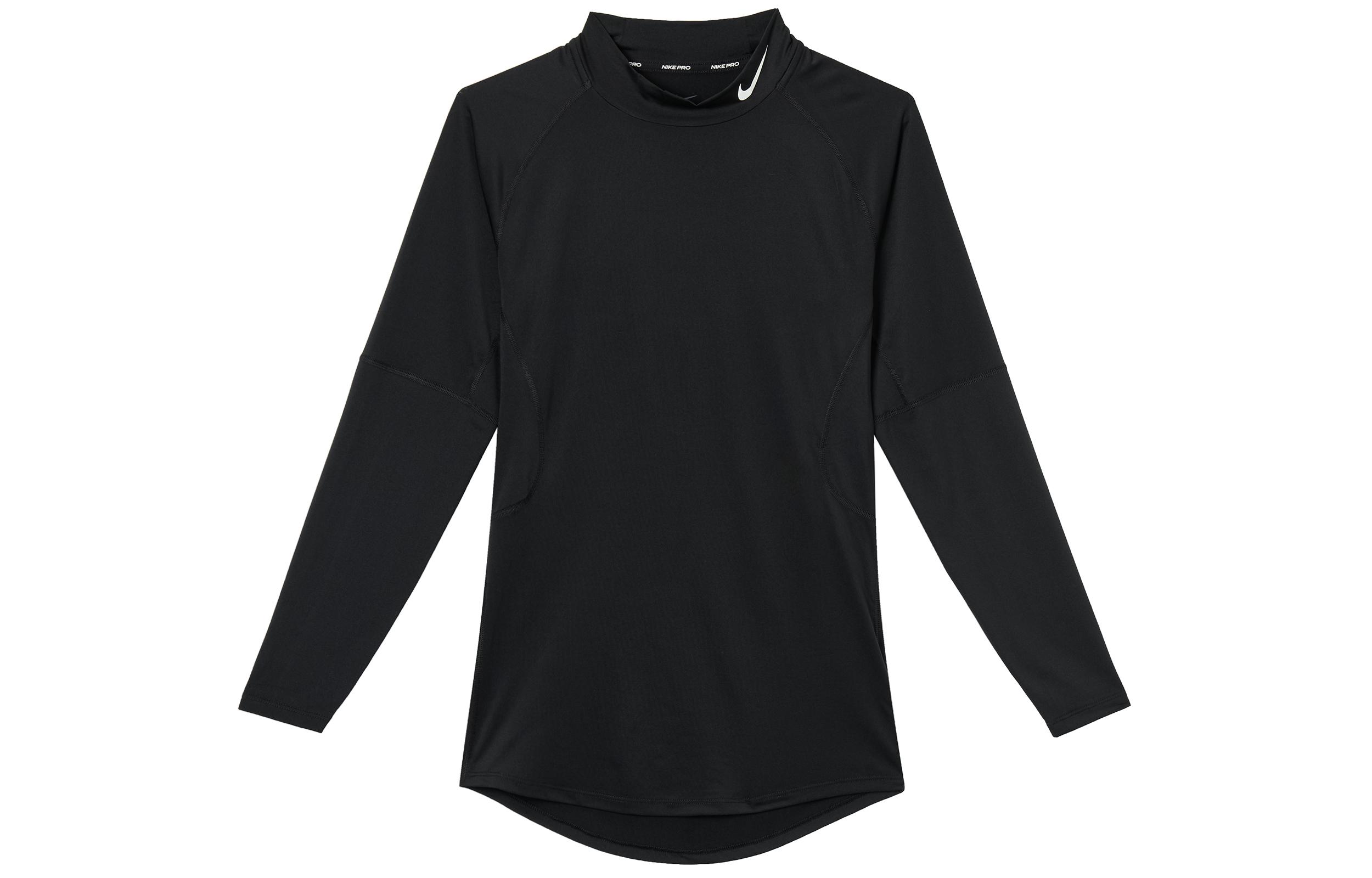 Nike T Shirts Men s Black Half Turtleneck Moderate Straight Fit FB7909-010 XXL