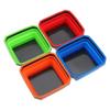 Compact Silicone Collapsible Magnetic Parts Organizer Trays Foldable Portable for Space Efficient Tool Organization 4pcs