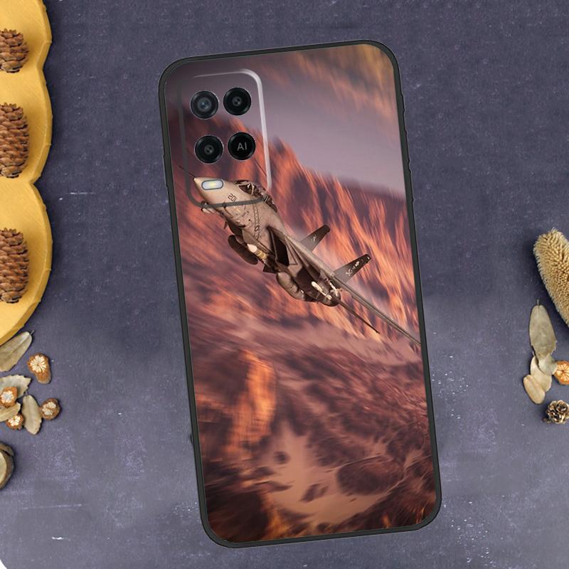 F14 Fighter Tomcat Phone Case For Oppo A79 A18 A38 A58 A78 A98 A17 A40 A60 A80 A16 A76 A96 A15 A74 A94 A54 A77