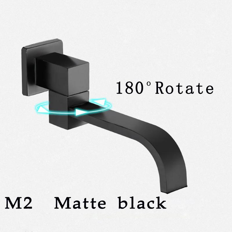 Matte Black Or Chrome Solid Bass Outlet Wall Mounted Shower Spout Bath Tub Shower Mixer Faucet Spout Filler 180 degreeFolding