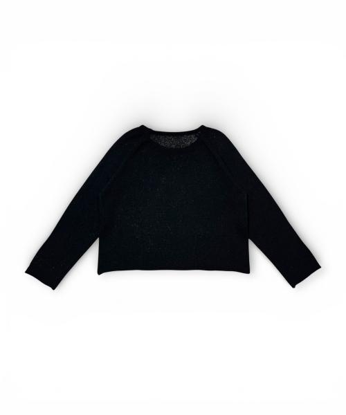 Bonseullipi Cross Linen Knit (Black)