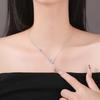 Luminous Butterfly Mother-of-Pearl Zircon Choker: Elegant Women's Necklace