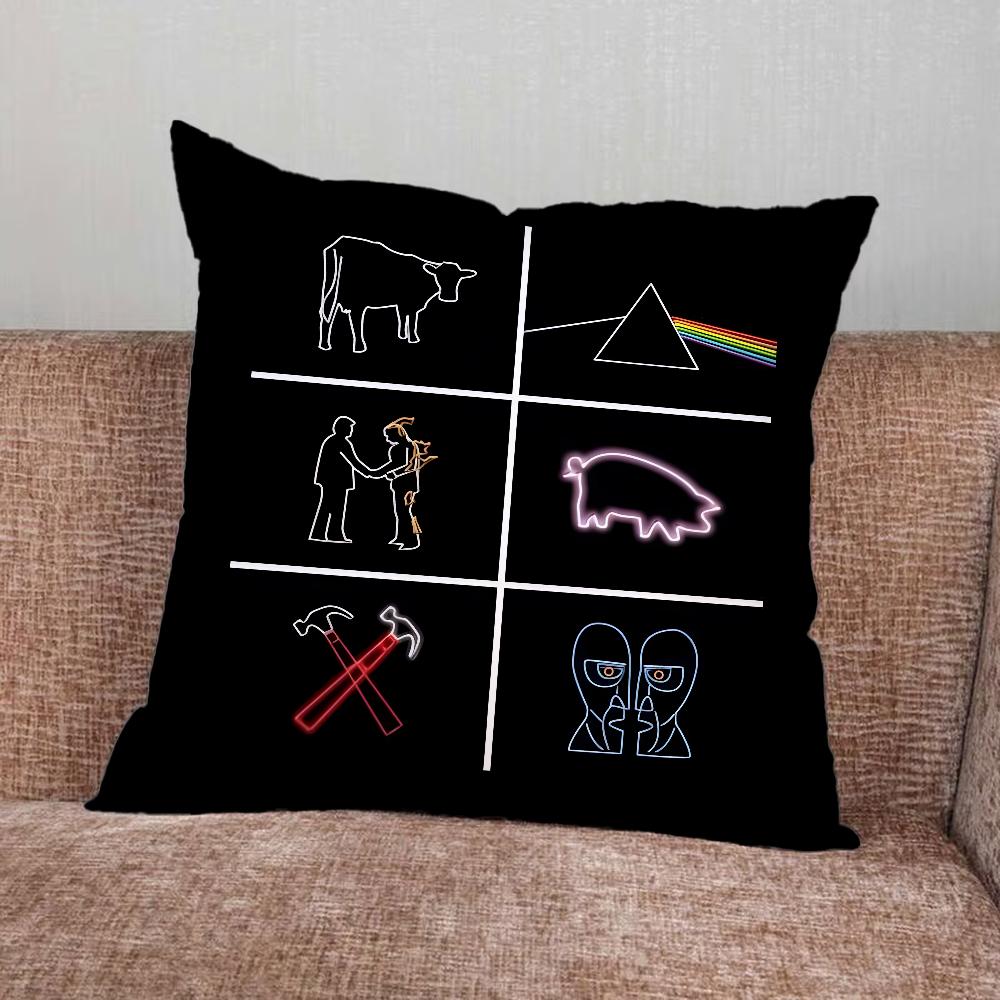 Band F-Floydes-MUSIC Pillow Case For Home Bedroom Car Office Decoration Living Room Sofa Cushion Cover Suitable