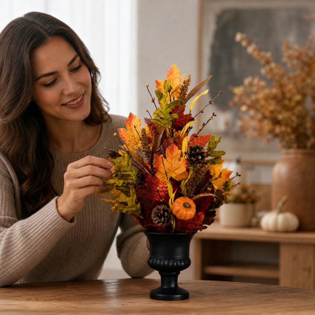 Maple Leaf Decorative Ornament for Fall Home Decor