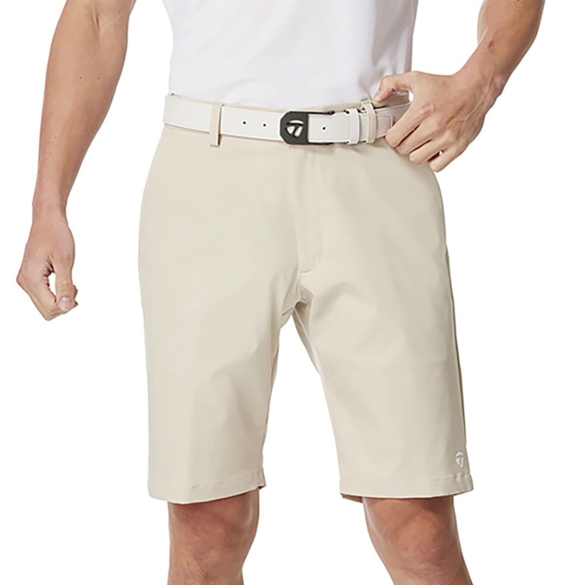 

TaylorMade TM Basic Shorts, Beige, XO, Men s, 2015 Spring/Summer Collection, UN653