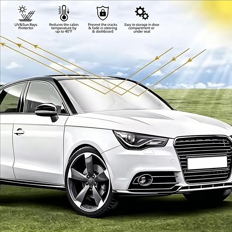 Car Windshield Sun Shade Visor UV Protection Shield For For BMW X5 E70 E53 X1 E84 F48 X3 F25 E83 X6 E71 E30 X7 X4 F26 / Sticker RN2