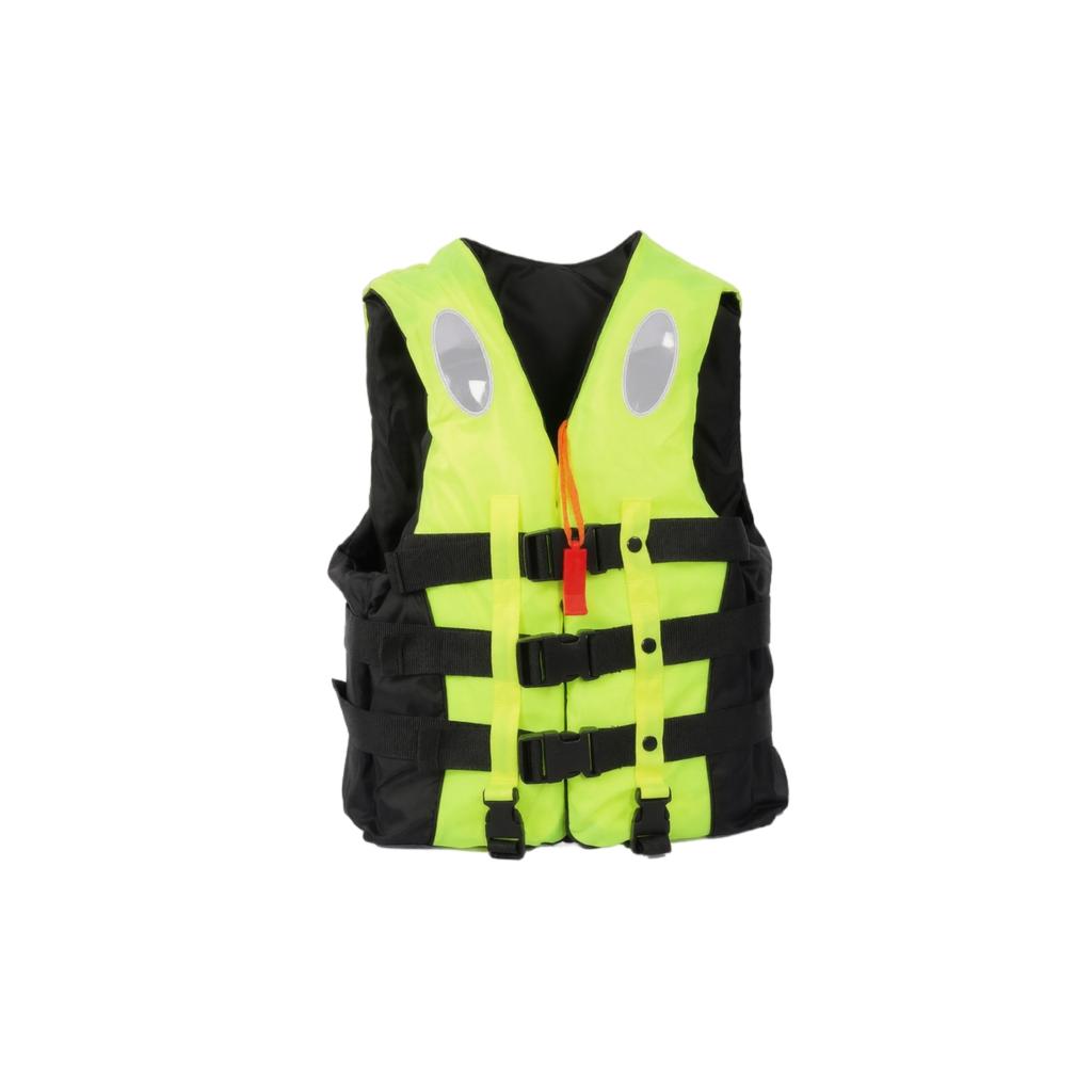 Adjustable Buckle Life Jacket with Reflective Strips for Paddleboarding Kayaking and Water Sports Safety Vest for Adults and Youth