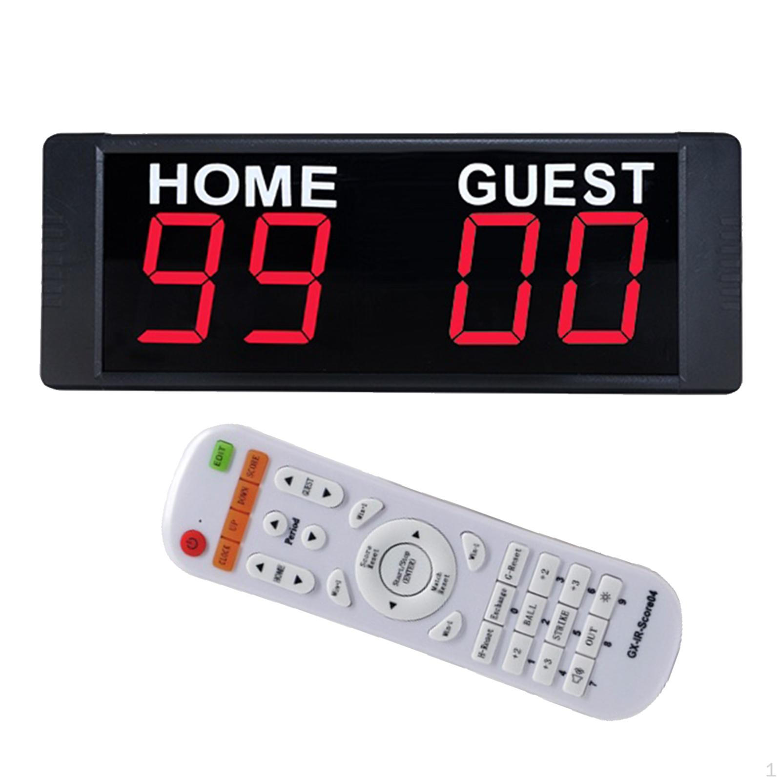 

Multifunctional Electronic Digital Scoreboard Counter Remote Control Indoor Counting for Tennis White Remote Control