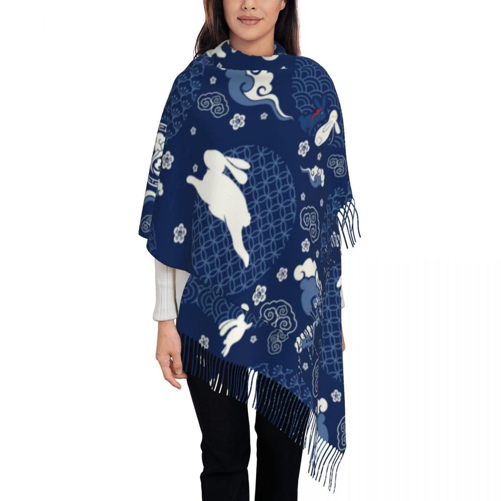 Custom Gusu Lan Sect The Untamed Tassel Scarf Women Soft Mo Dao Zu Shi Wei Wuxian Shawl Wrap Lady Winter Fall Scarves