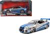 Jada Toys FURIOUS Nissan Skyline Jada Scale Skyline Fast Furious 7 Series Model (FAST & 7) 1/24 Brian's GT-R (R34) 1/24 & Die-cast