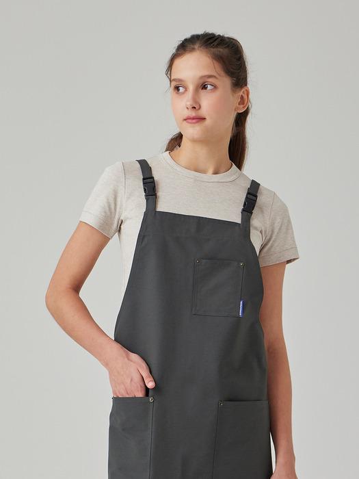 GONG APRON H-STRAP (CHARCOAL GRAY) M