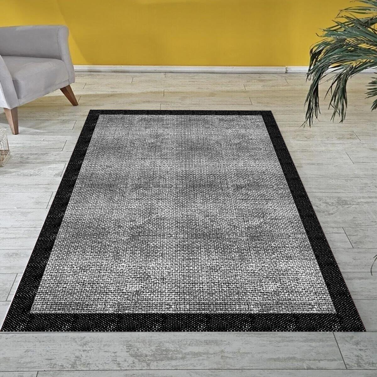 

Декоративный нескользящий моющийся ковер с цифровой печатью DOT-SD-873 40 x 60 чёрный