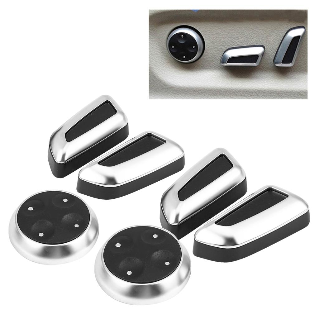 6Pcs Car Seat Adjustment Knob Button Switch Cover Trim for A3 A4 A5 A6 Q3 Q5