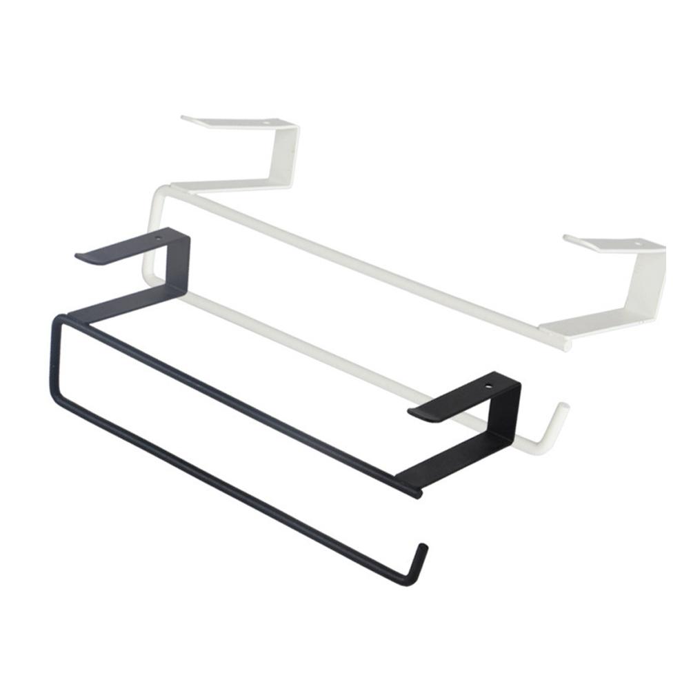 Cabinet Roll Paper Holder Paper Towel Hanger Iron Cabinet Hanging Rack